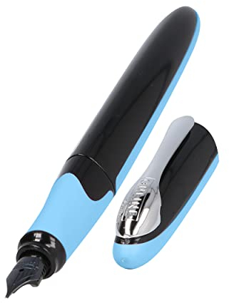 Online 200573D Füller Air Blau | hochwertiger Füller in ergonomischem Dreiecks-Design |,Iridiumfeder, Breite M M | nachfüllbar: Kombipatrone oder Standardpatronen | inklusive Tintenpatrone blau, 1 stück (1 erPack)