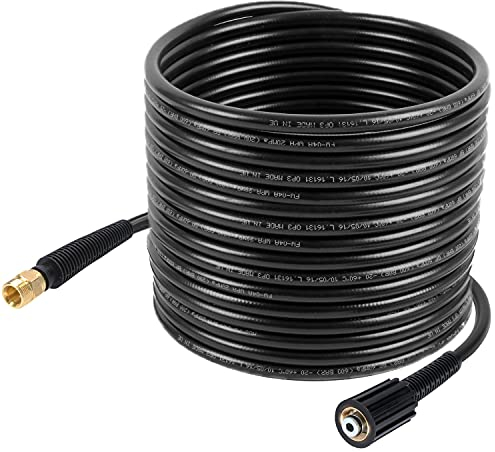 McFilter | Hochdruckschlauchverlängerung 20m, für Hochdruckreiniger Kränzle Quadro Serie, Kärcher HD Serie (ohne EasyLock) - NW 6 x 1, 200 bar, 60 °C, Anschlüsse M22 x 1,5 IG / M22 x 1,5 AG