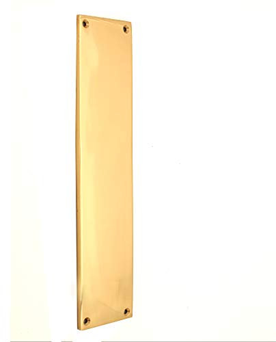 Protector de placa de empuje para puerta interior victoriano, 275 mm x 60 mm, latón macizo, 28 cm