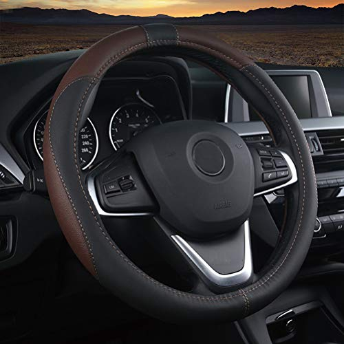 Mayco Bell Classic Car Lenkradbezug Vier Abschnitte Medium 15 Zoll Fit Für Die meisten Auto braun