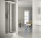 Porta doccia a libro soffietto pvc bianco acrilico h.185cm DOPLAS (104-109 cm)