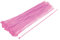 sourcing map Cable Zip Ties Nylon Cable Wire Ties 8 Inch 1.1mm Thickness Self-Locking Nylon Tie Wraps Pink 100pcs