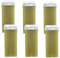 DERMAWAX Olive Wachspatronen 6x 100 ml Roll-On Wax Nachfüllset - Warmwachs für empfindliche Haut- ideal für Achseln Beine Rücken Arme & Brust – Cremige Konsistenz (600 ml, Oliven)