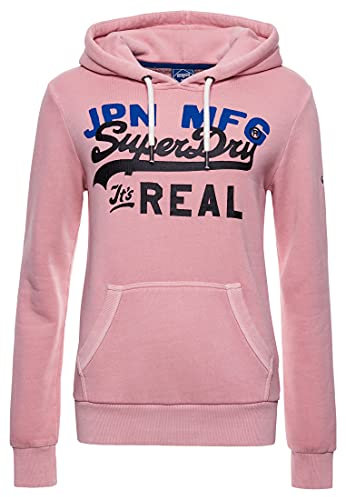Superdry VL AC Hood BB Sweat à Capuche, Rose, Small Femme