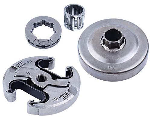 Hippotech Tambour de pignon et embrayage pour tronçonneuse Husqvarna 340 345 350 445 450