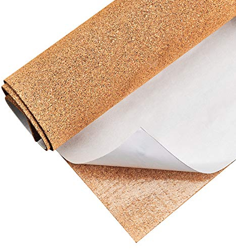 BENECREAT 30x60cm Selbstklebende Korkrechteck Isolierkorkplatten Für Fußböden, Wände, Diy, Stanzen, Bastelprojekte, 2 mm Dick