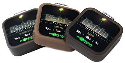 Korda Kable Tight Weave Leadcore, extrem abriebfestes Vorfachmaterial für Karpfen, unauffällige Tarnung durch hohe Geschmeidigkeit, 7 m Spule, Kamo