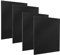 DRERIO 4 pcs ABS Plastic Sheets Boards 3mm Black Plastic Board Sheets Flexible Than glass Sheet Moldable Than Acrylic Sheet Moldable Plastic Sheets for Craft Fender Liner, Home Decor (30 x 20cm)