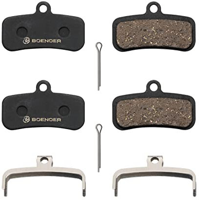 Boenoea 2X Bremsbeläge Fahrrad Scheibenbremsbeläge für Saint BR-M810 M820 Zee M640 XTR-M9120 Deore XT BR-M8020 M8120 M6120 BR-MT420 MT510 MT520 Tektro HD M745 735 725 750