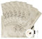 TOPLUXE Sets de Table en Tissu 30x45cm Lot de 6, Sets de Table Lavable, Décoration pour Table à Manger/Restaurant/Fête (6 Pièces, Champagne Clair)