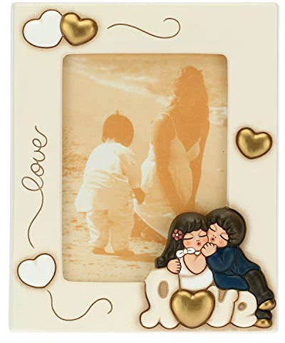 THUN - Portafoto con Sposini - Ceramica - Living, Arredare la casa - 20,5x25 cm