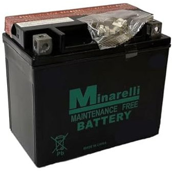 BATTERIA MOTORPARTS MINARELLI YTX5L-BS 12V 4AH COMPATIBILE CON KTM EXC 450 SIXDAYS 450 2009 > 2011 SENZA MANUTENZIONE COMPLETA SPECIFICA MOTO SCOOTER