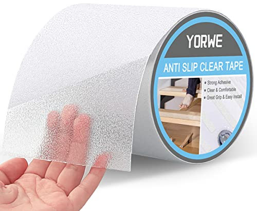 Anti Slip Clear Tape, Bathtub and Shower Treads, Safety Walk Self Adhesive Non-Slip Tape (15CM Width x 5M Long, Clear)