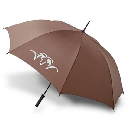 Blaser Regenschirm groß braun für Jäger - Portierschirm 120 cm Durchmesser mit stabilem Fiberglas Gestell