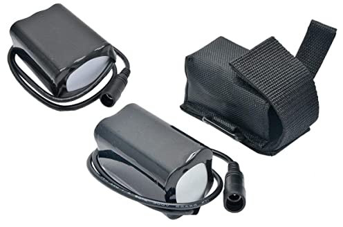 Baceyong 6-sección 18650 Batería impermeable 8.4V Bicicleta Luz Batería especial + Bicicleta Luz trasera + Adaptador de carga USB estándar del Reino Unido