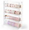 Vowcarol Washi-Tape-Organizer - Transparent Kunststoff - 4 Schubladen - 17,78 x 5,72 x 22,86 cm - Für Bürobedarf
