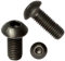 Lot de 20 vis à tête bombée M8 (8 mm x 50 mm) en zinc noir classe 10.9 ISO 7380-1
