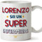 MUGFFINS Tazas Personalizadas para ENFERMERO hombre - En Italiano - Sei Super - 11 oz / 330 ml - Regalo Personalizable original y divertido