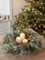 45cm Eukalyptus Weihnachtskranz mit TruGlow® LED Kerzen Adventskranz mit Kerzen Weihnachtskranz Tischkranz Weihnachten