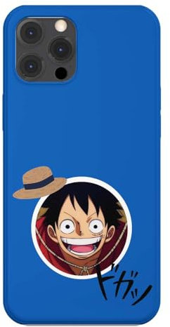 Transparent Design Case for Apple iPhone, Printed in France, Anime, One Piece Luffy (iPhone 13 Pro Max)