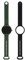 HIP HOP Orologio DONNA HERO.NEXT quadrante MONO-COLORE NERO movimento SMARTWATCH SMARTMODULE e CINTURINO SILICONE VERDE, NERO HWU1198