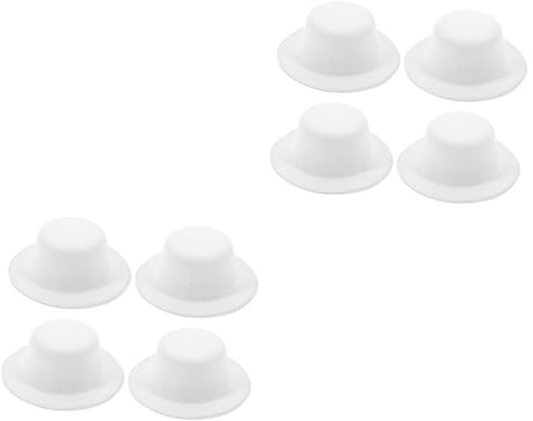 TOYANDONA 8pcs Doll Hat Ornament Handmade Formal Hat for Dolls Snowman Clown Decor for Craft Projects and Party Supplies Accessory