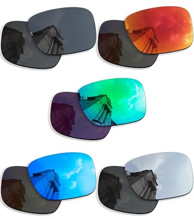 Betterun Polarisierte Ersatzgläser für Oakley Jupiter Squared OO9135 Sonnenbrille, kratzfest und schlagfest, 5 Paar