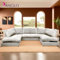 Generic U Shaped Cord Sofa - Back Cushion Sofa with Memory Foam Seating & Removable Covers - Versatile for Living Room, Bedroom, Office (Cream, Full Back)