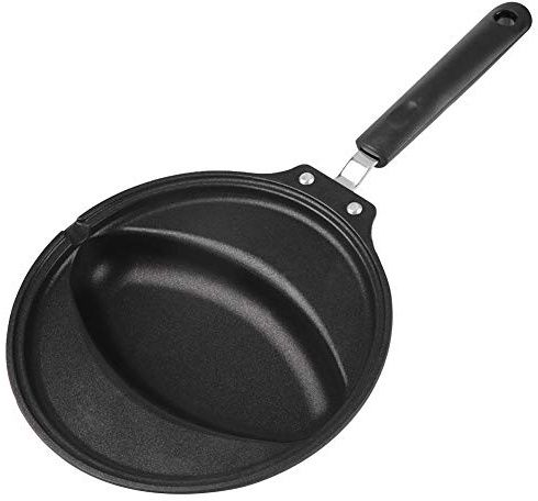 Restokki Poêle à Frire Antiadhésive, Poêle à Omelette, Poêle à œufs En Aluminium, Fabrication De Riz à Omelette Omurice Avec Revêtement Noir, Pour le Petit Déjeuner Pour Cuisinière à Gaz à Inducti