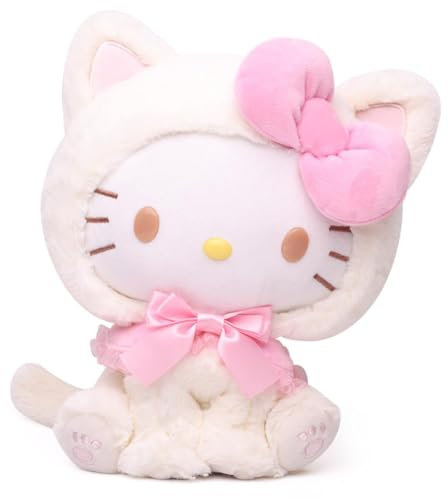 Kitty Poupée en Peluche, Cute Cartoon Peluche Jouet Animé Jouets en Peluche Mignonne en Peluche Jouets Cadeaux d'anniversaire pour Fille et Garçon (KT)
