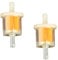 Rumyve 2pcs 1/4 Inline Fuel Filter, Universal Motorcycle Petrol Inline Filter, for 6-8mm Motorbike, Scooter, Motorcycle