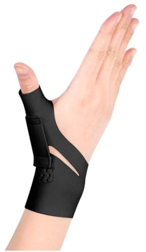 SONGQEE Wrist support thumb compression sleeve for arthritis pain relief, Ultra-thin thumb brace for men & women, Elastic thumb compression glove, thumb sleeve protector for Tendonitis, Fingerless