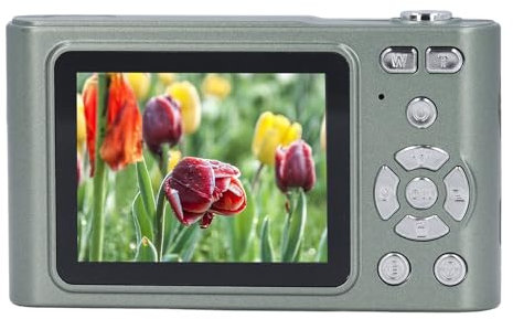 Annadue Appareil Photo Numérique, Appareil Photo pour Enfants FHD 4K avec Zoom 16X Anti-secousse, Petit Appareil Photo Vintage Compact et Portable de 48 MP à Mise au Point Automatique