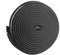 SDLDEER Lot de 2 rouleaux de ruban d'étanchéité autocollant en caoutchouc mousse pour fenêtre et porte - Anti-collision - Isolation acoustique - 10 mm (l) x 6 mm (D) x 5 m (L)