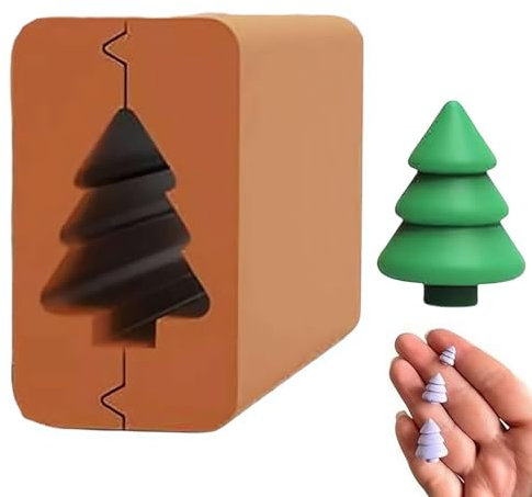 Weihnachtsbaum-Roller, Ton-Werkzeuge, DIY Xmas Shaped Polymer Clay Bead Roller für Ton Kunst Supplies Weihnachtsbaum Modell DIY handgemachte Handwerk mit Liebhaber und Familie während Weihnachten (A)