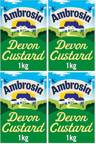 Ambrosia Devon Custard, Traditional, Catering Pack, 1 kg (Pack of 4)