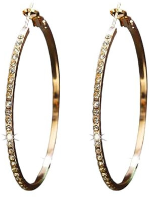 cfpqv 925 Sterling Silver Earrings For Women Full Dangle Round Hoop Earrings For Her Eisernes Kreuz Ohrringe (A, One Size)