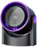 Ventilador portátil eficiente sin aspas, con 100 ajustes de velocidad y pantalla digital, para espacios silenciosos en casa o trabajo (gris)