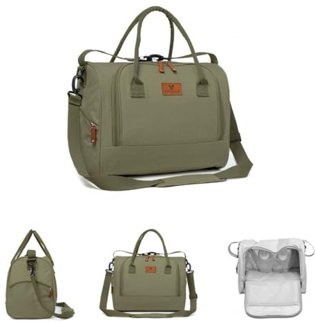 Cangaroo Wickeltasche Jossie Wickelunterlage, Reißverschluss, Gurt verstellbar dunkelgrün
