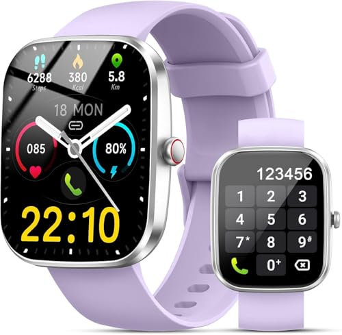 Kuizil Smartwatch Fitness, Display LCD 1.3, Impermeabile IP67, GPS Integrato, Cardiofrequenzimetro, Contapassi, Nero