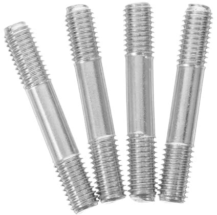 WEKADRIN 4stücke Doppelkopfbolzen Aus Austauschbare Doppelseitige Gewindebolzen Metall-feinstangenbolzen Zur Reparatur Doppelseitige Bolzenteile Für Generatoreinsatz