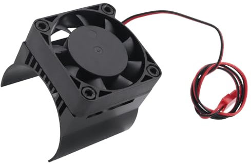 GIWFBQTR 42mm Motor Cooling Fan Heat Sink for 1/10 E- E- Summit Arrma 1/8 Kraton Talion RC Car,Black