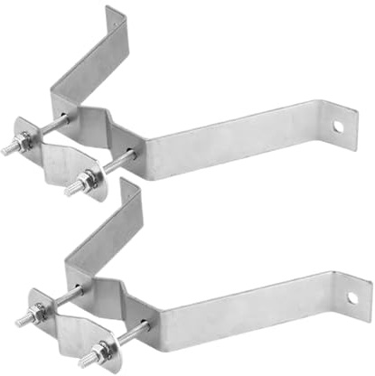 GkgWuxf TV Mount for Antenna | 2 Pieces Adjustable TV Mast Brackets - Wall and Ceiling Mount for Home and Business Outdoor TVs