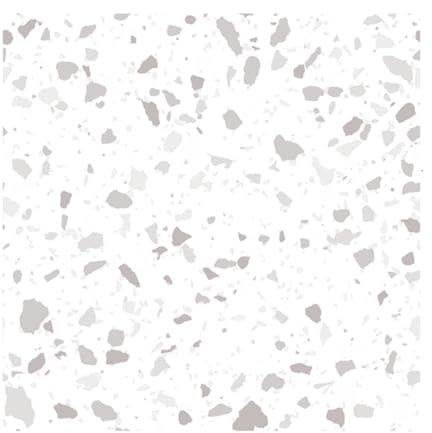 Neukids Piastrelle autoadesive da parete con motivo terrazzo bianco, 50 pezzi, piastrelle adesive da cucina, bagno, soggiorno, cucina, decorazione per pavimenti, 15 x 15 cm