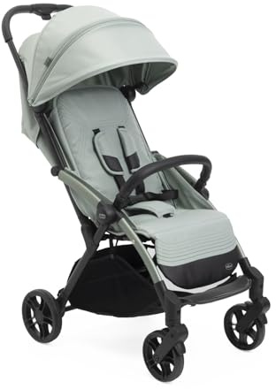 Chicco Goody XPlus - Passeggino pieghevole con un solo tocco, sedile imbottito e ruote ammortizzanti, 4 posizioni di reclinazione, schienale regolabile, dalla nascita fino a 4 anni, tettoia