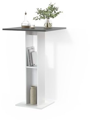 Livinity Bartisch Regusa, Weiß/Anthrazit, 65 x 65 cm
