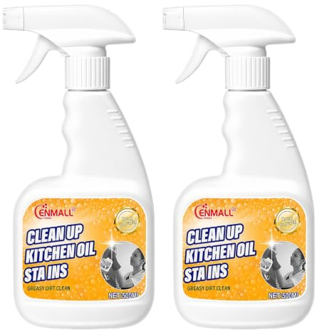 Oven Cleaner Heavy Duty 500ml Kitchen Cleaner & BBQ Cleaner Spray 2PCS | Foam Cleaners for Grill, Hob&Air Fryer Kitchen Cleaner Spray, Kitchen Degreaser for Ceramic Hob&All-Purpose Kitchen Cleaning