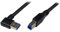StarTech.com Câble USB 3.0 (5Gbps) SuperSpeed A vers B coudé à angle droit 1 m - M/M - Noir (USB3SAB1MRA)