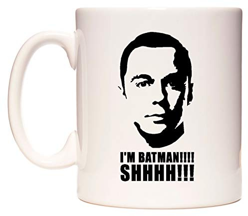 WeDoMugs I'm Batman!!! Shhh!!! 11oz Ceramic Coffee Tea Gift Mug Cup