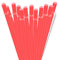 Dakoufish BPA Free 12 Piece 9 Inch Reusable Plastic Thick Drinking Straws for Mason Jar Yeti Rambler Plain Color（9inch，Red）
